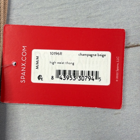 NWT - SPANXshape Suit Your Fancy High-Waisted Thong - Size Medium - Picture 4 of 8